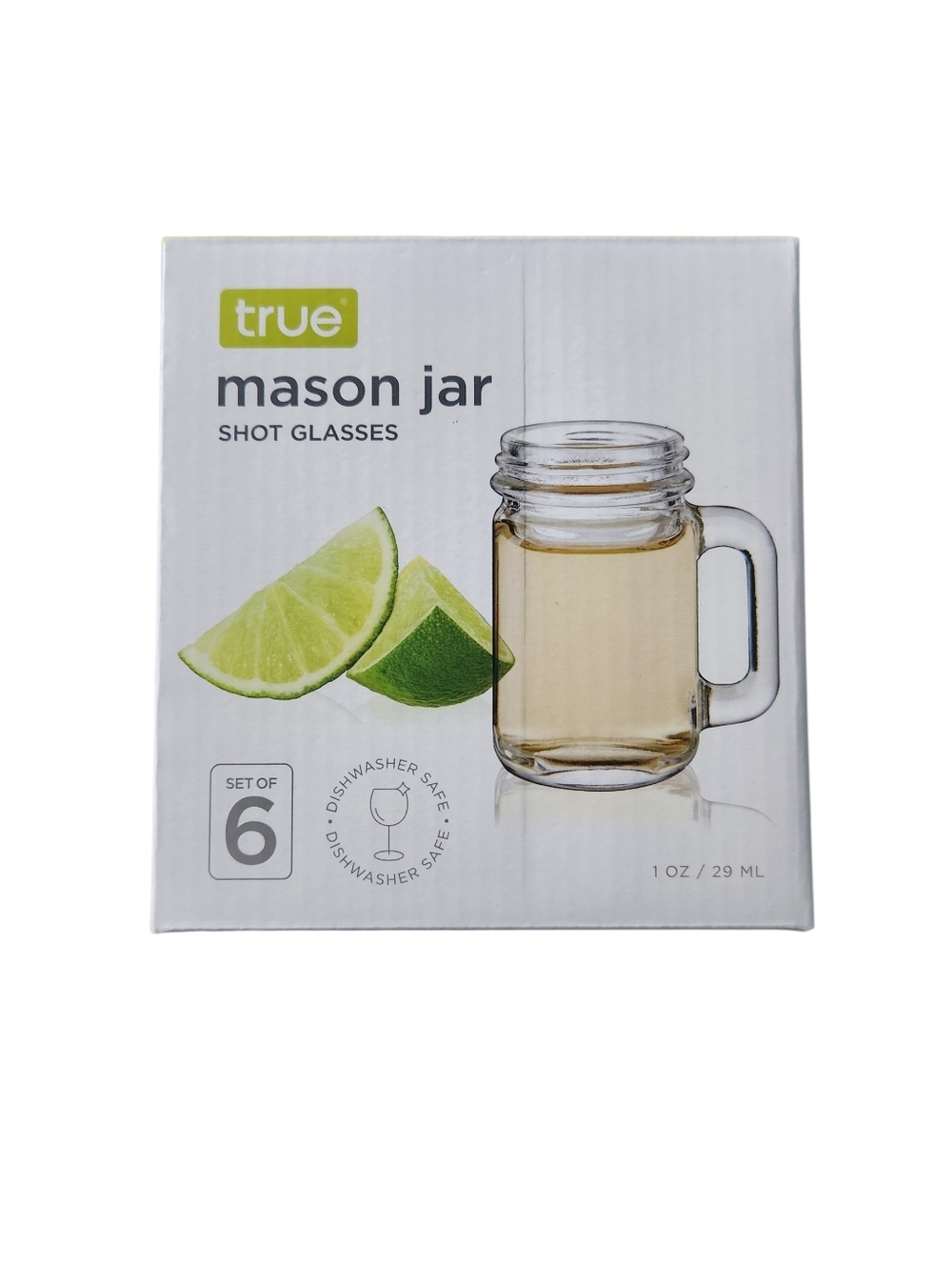 Mason Jar Shot Glasses Set Of 6